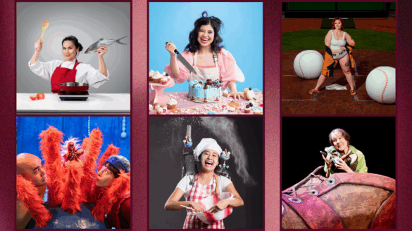 2025-2026 Season Banner, featuring six show images for PHT's 4th Street Series and Family Series.