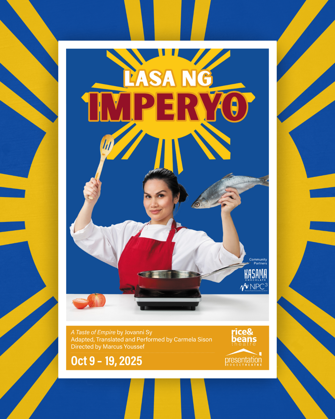 Show Program for Lasa ng Imperyo (A Taste of Empire), October 9 – 19, 2025.